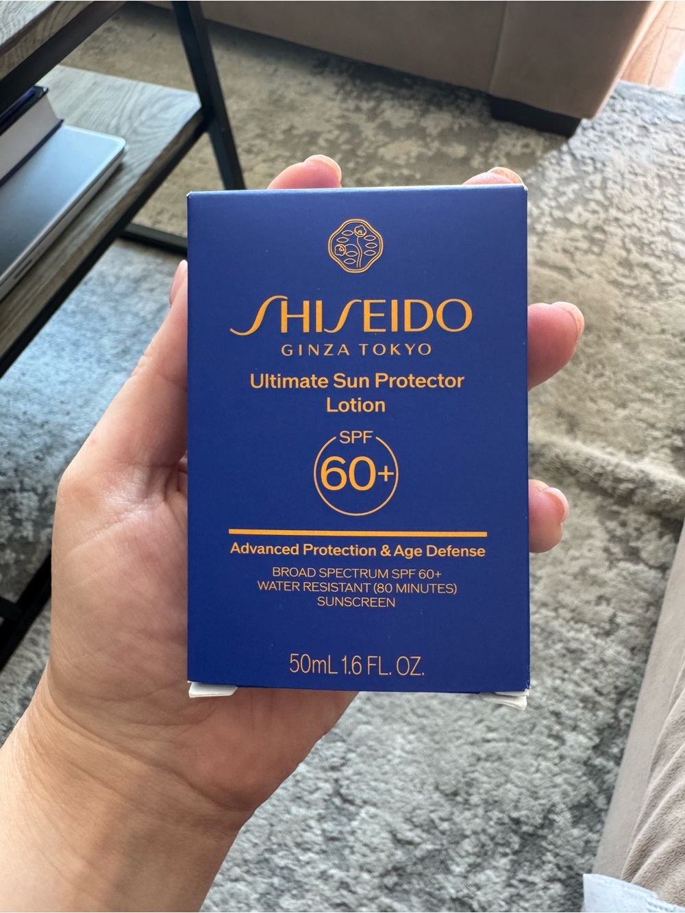 Shiseido Ultimate Sun Protector Lotion SPF 60+ Blue & Gold Packaging